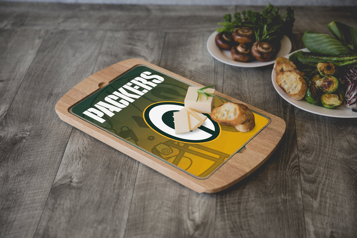 Green Bay Packers - Billboard Glass Top Serving Tray