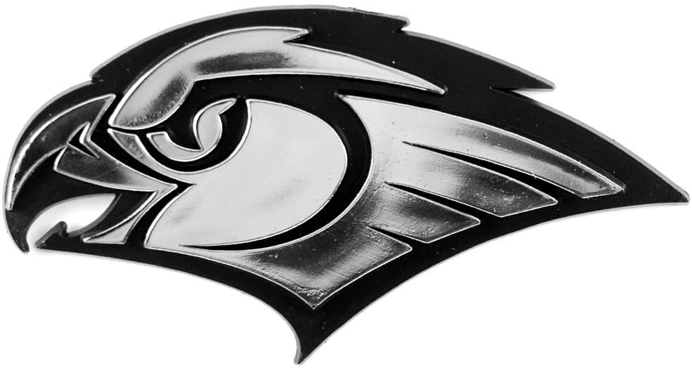 Atlanta Hawks Auto Emblem, Plastic Molded, Silver Chrome Color, Raised 3D Effect, Adhesive Backing