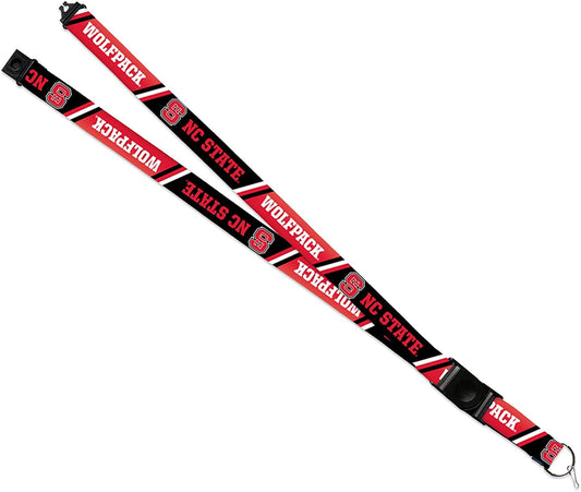 Rico Industries NCAA North Carolina State Wolfpack Lanyard Officially Licensed - Double Sided Print, Great for Any Fan & Student. Detachable Buckle. Safe, Functional, and Light Weight