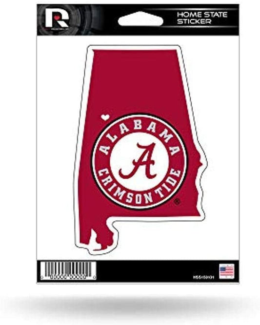 University of Alabama Crimson Tide 5 Inch Sticker Decal, Home State Design, Flat Vinyl, Full Adhesive Backing
