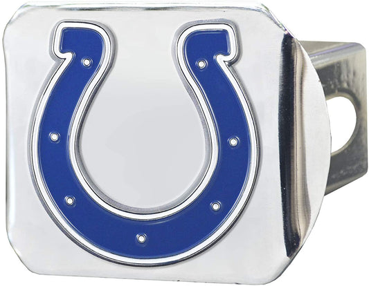 Indianapolis Colts Hitch Cover Solid Metal with Raised Color Metal Emblem 2" Square Type III
