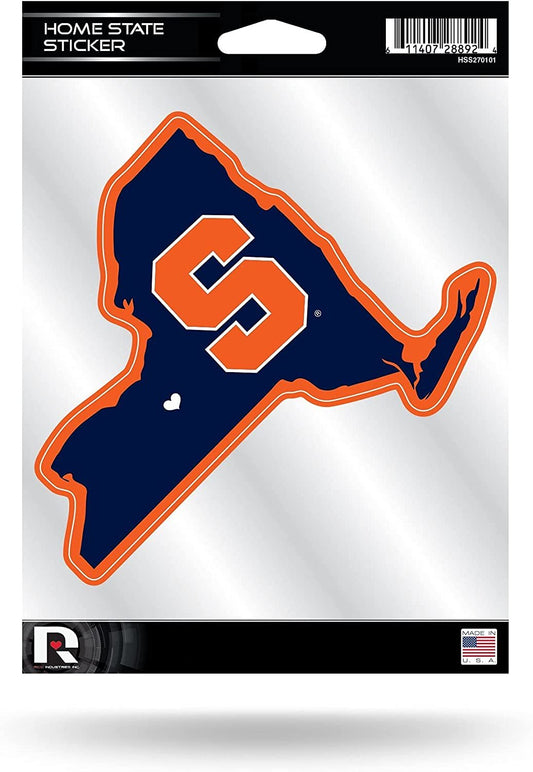 Syracuse University Orange 5 Inch Sticker Decal, Home State Design, Flat Vinyl, Full Adhesive Backing