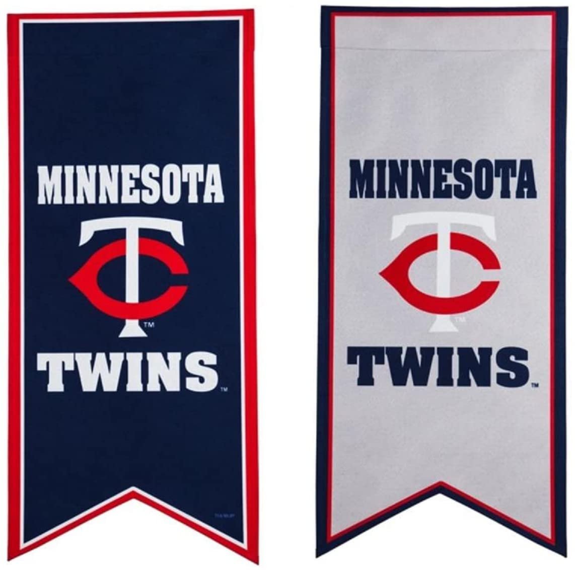 Minnesota Twins Premium Pennant Garden Flag Banner, Double Sided, Embroidered, 13x28 Inch