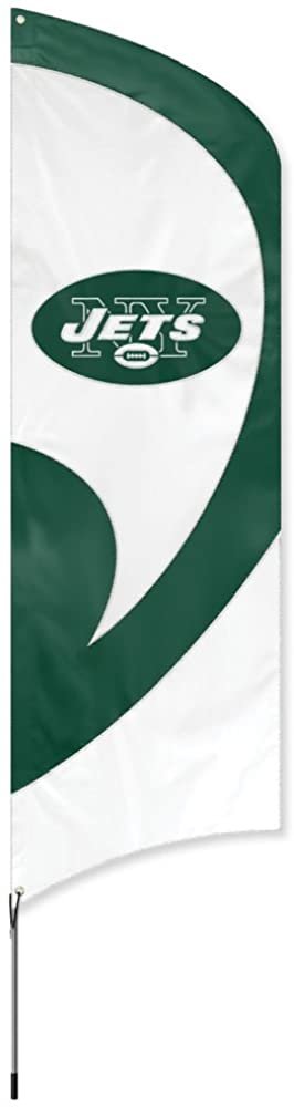 New York Jets Tall Team Flag Tailgating Flag Kit 8.5 x 2.5 feet with Pole