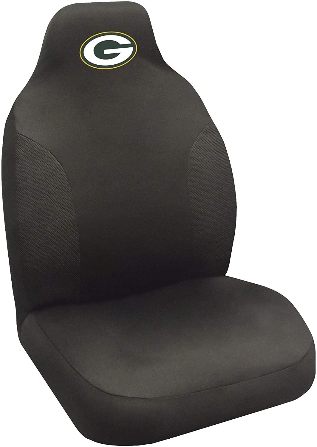 FANMATS NFL Green Bay Packers Embroidered Seat Cover, Black, 20"x48"