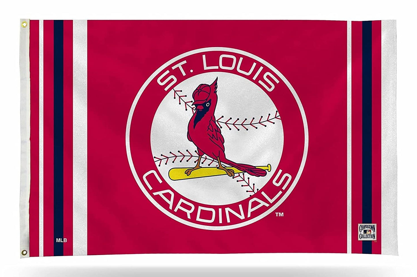 St Louis Cardinals Premium 3x5 Feet Flag Banner, Retro Logo, Metal Grommets, Outdoor Indoor, Single Sided