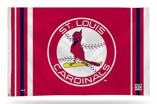 St Louis Cardinals Premium 3x5 Feet Flag Banner, Retro Logo, Metal Grommets, Outdoor Indoor, Single Sided
