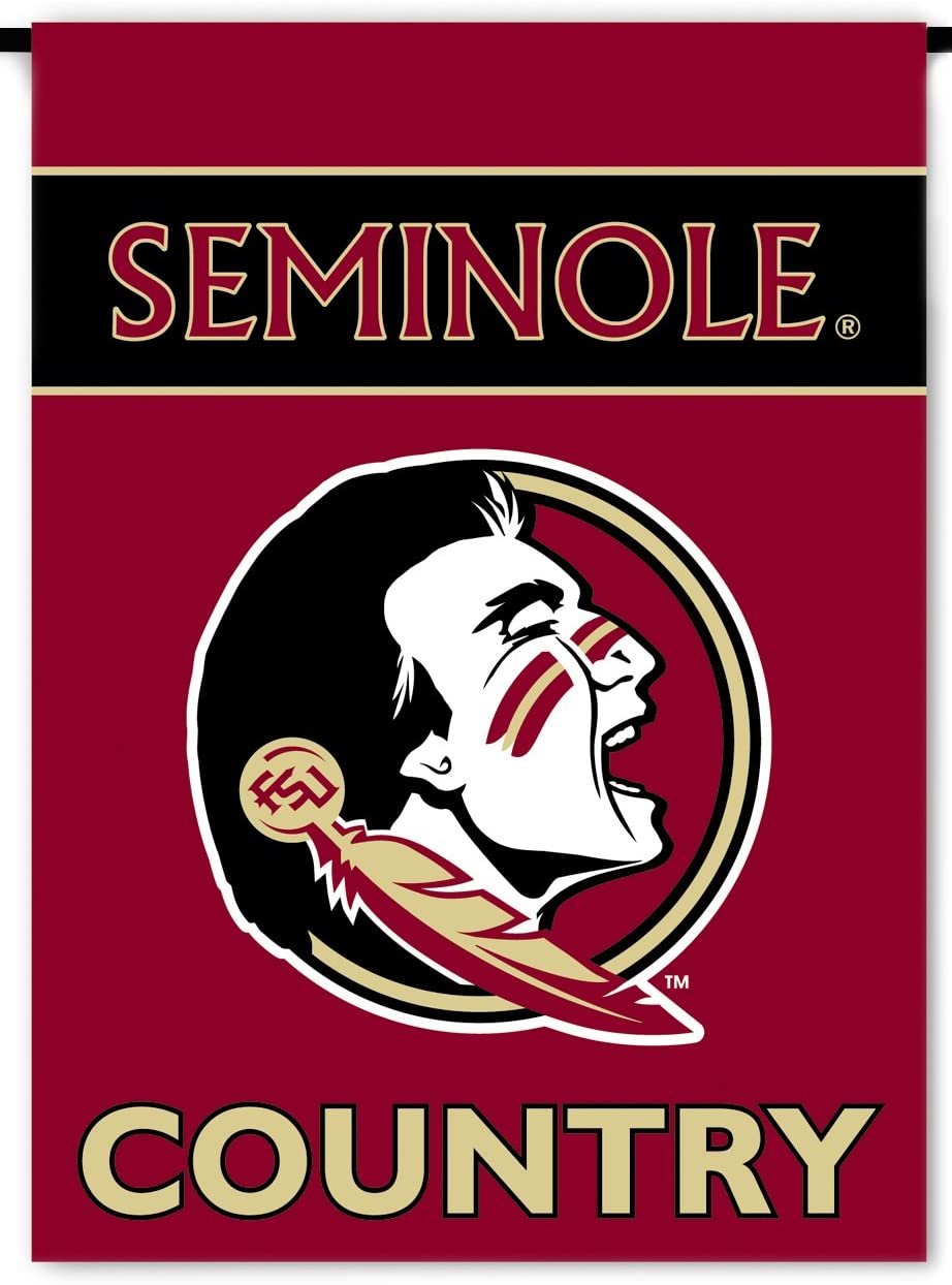 Florida State University Seminoles Premium Garden Flag Banner, Double Sided, Country, 13x18 Inch