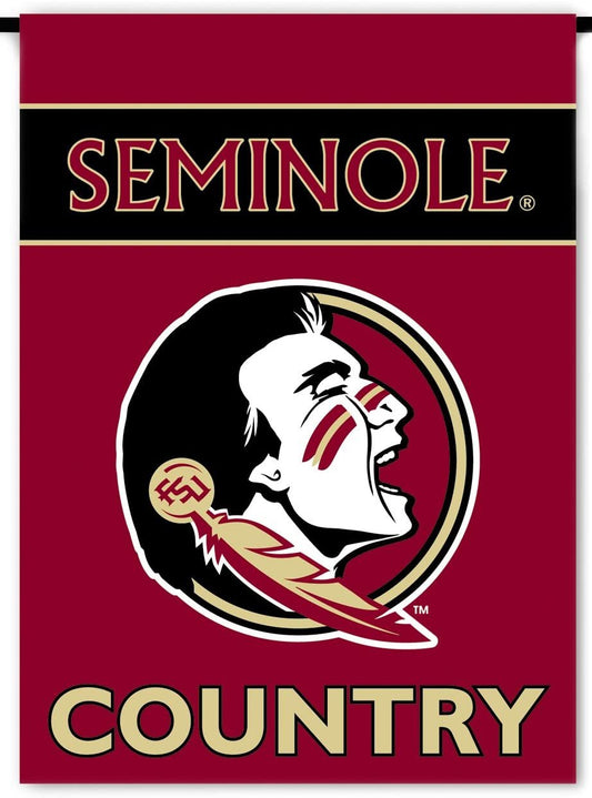 Florida State University Seminoles Premium Garden Flag Banner, Double Sided, Country, 13x18 Inch