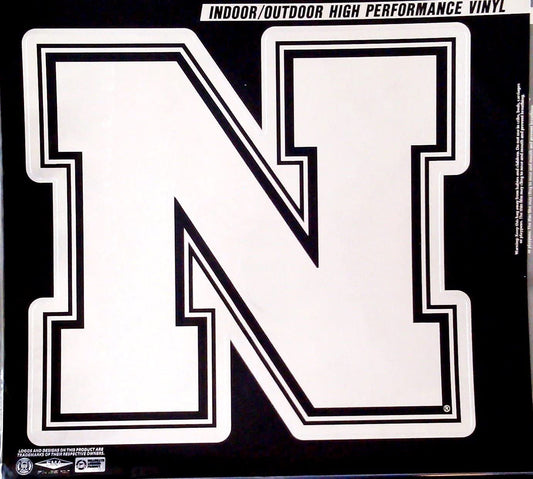 University of Nebraska Cornhuskers 12 Inch Magnet, Metallic Chrome Shimmer Design, Auto Home