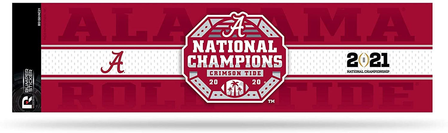 Alabama 2020 Champions Bumper Sticker Flat Vinyl Decal Auto Home Sticker Emblem University of