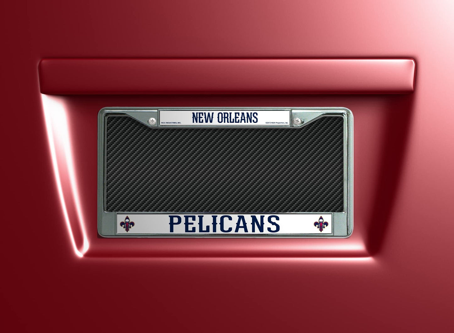 Rico New Orleans Hornets Chrome License Plate Frame