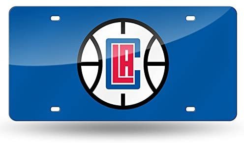 NBA Los Angeles Clippers Laser Inlaid Metal License Plate Tag
