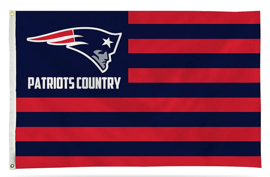New England Patriots Premium 3x5 Feet Flag Banner, Country Design, Metal Grommets, Outdoor Use, Single Sided