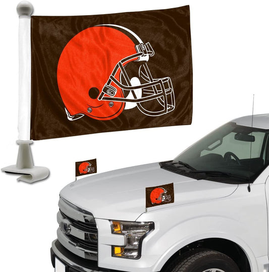 FANMATS ProMark NFL Cleveland Browns Flag Set 2-Piece Ambassador Style, Team Color, One Size