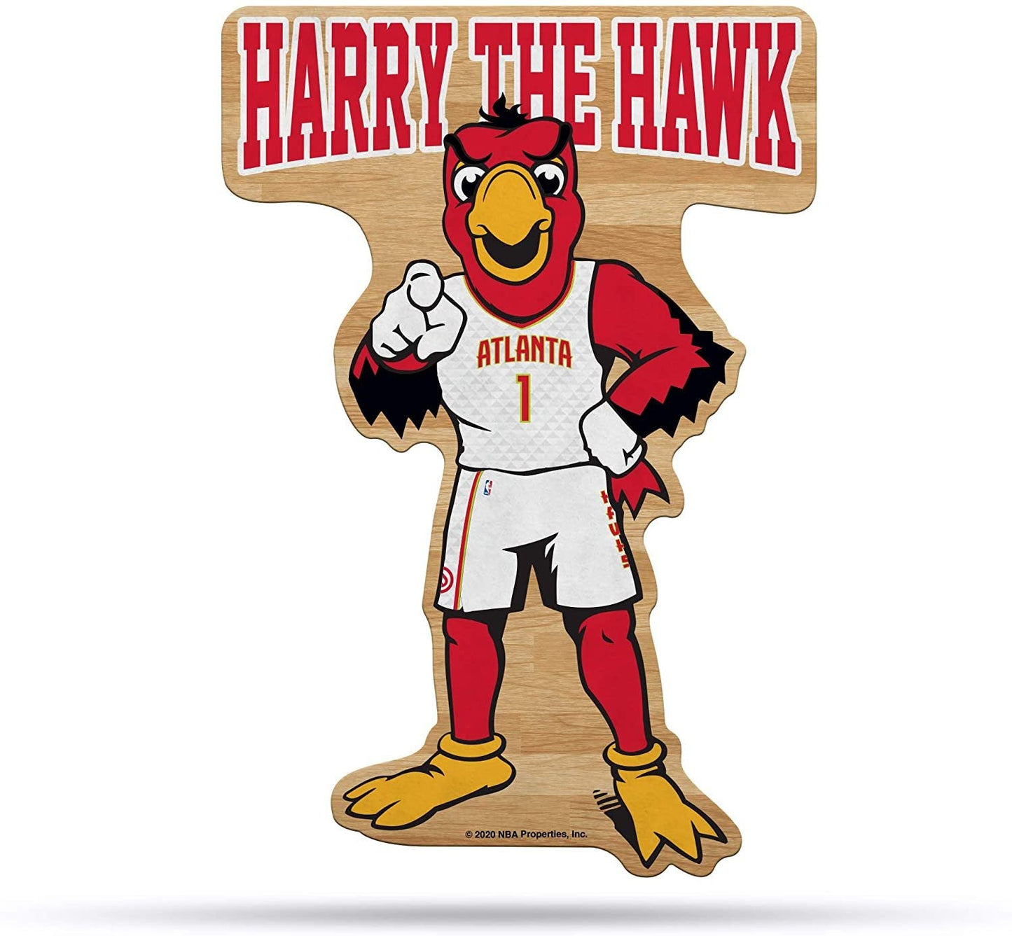 Atlanta Hawks 18" Mascot Shape Pennant Soft Felt