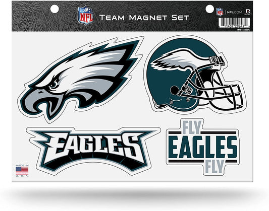 Rico Industries NFL Philadelphia Eagles 8.5" x 11" Team Magnet Set for Car, Refrigerator, Fridge, Locker, Office Cabinet