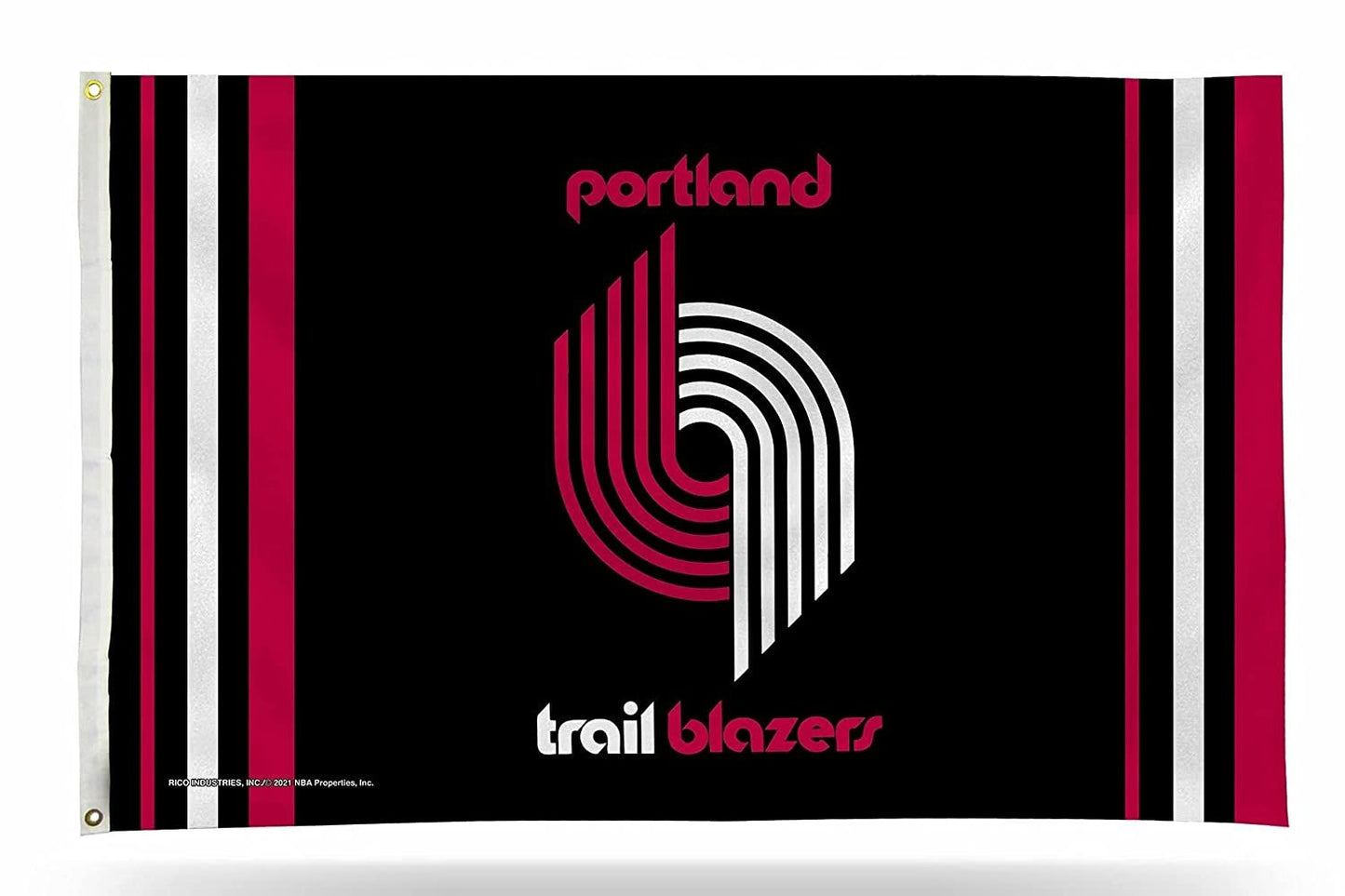 Portland Trail Blazers Premium 3x5 Feet Flag Banner, Retro Logo, Metal Grommets, Outdoor Indoor, Single Sided