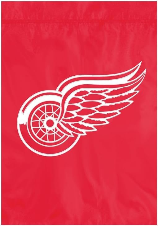 Detroit Red Wings Premium Garden Flag Banner Applique Embroidered 12.5 x 18 Inches