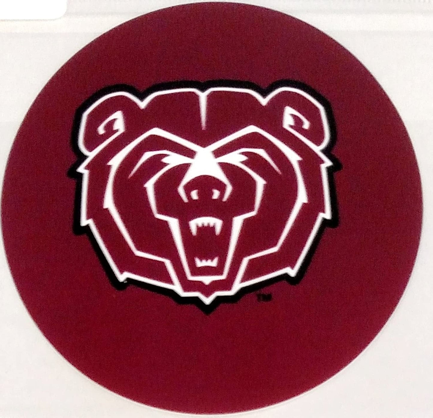 Missouri State Bears Decal RR 4" Round Vinyl Auto Home Window Glass University of