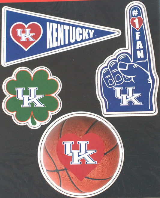 Kentucky Wildcats 4 Piece Magnet Set