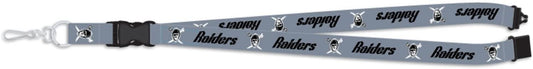 Las Vegas Raiders Retro Logo Lanyard Keychain Double Sided Breakaway Safety Design Adult 18 Inch