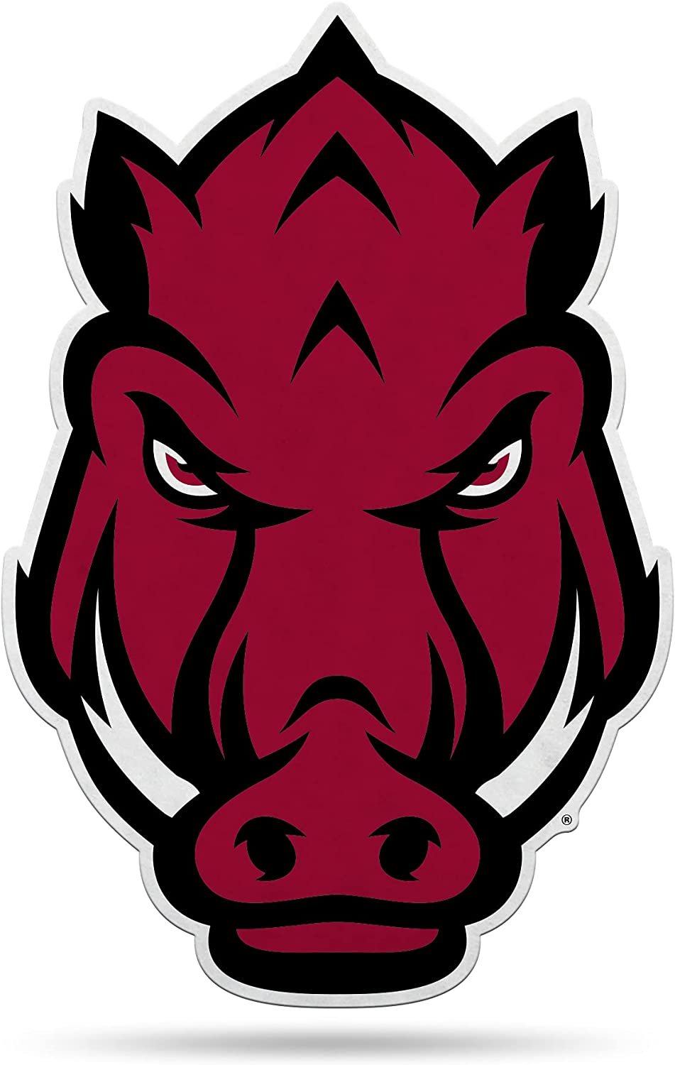 University of Arkansas Razorbacks Soft Felt Pennant, Mascot Design, Shape Cut, 18 Inch, Easy To Hang