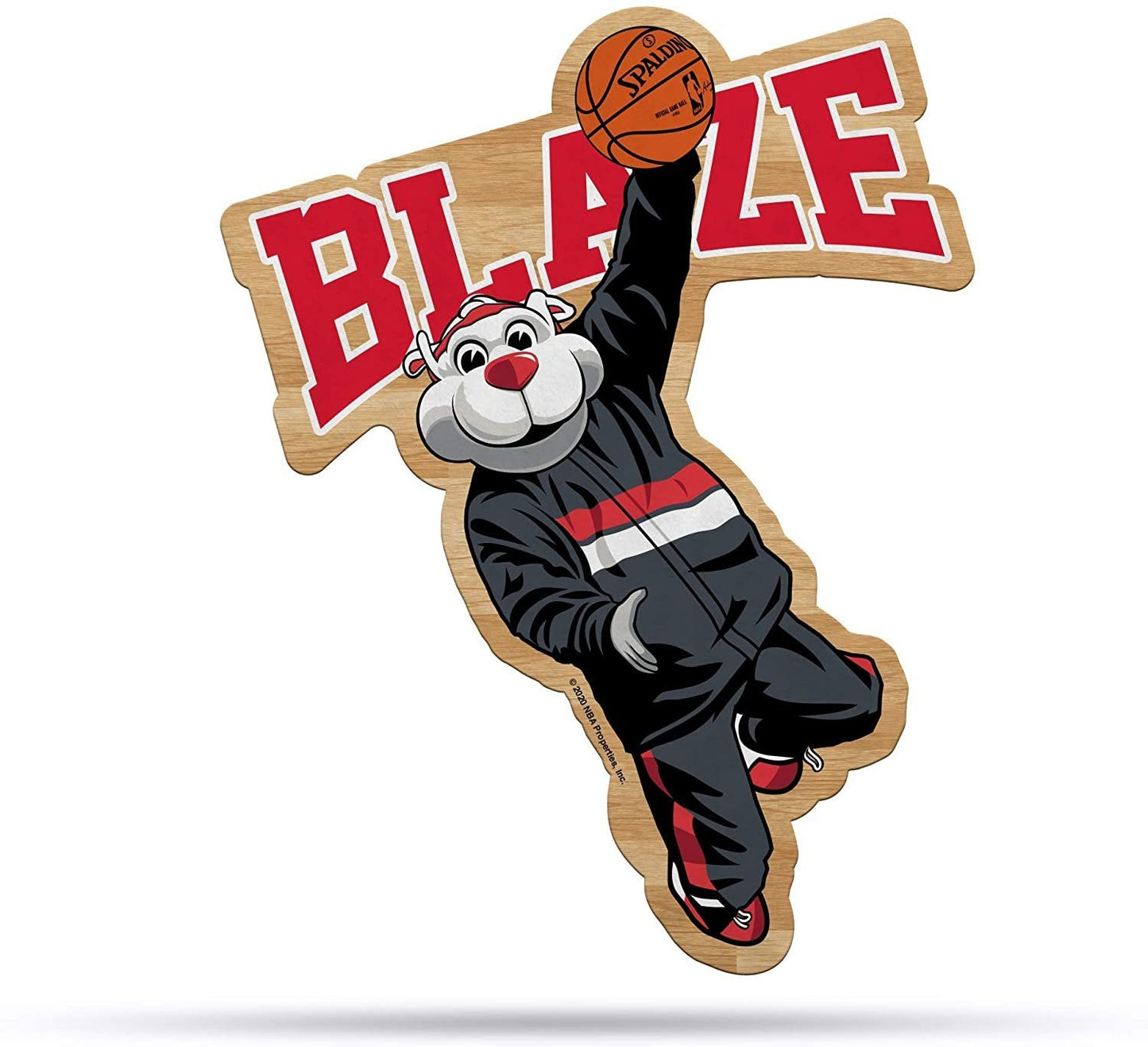 NBA Portland Trail Blazers NBA Mascot Shape Cut Pennant, Team color, Item footprint: 18" x 18"
