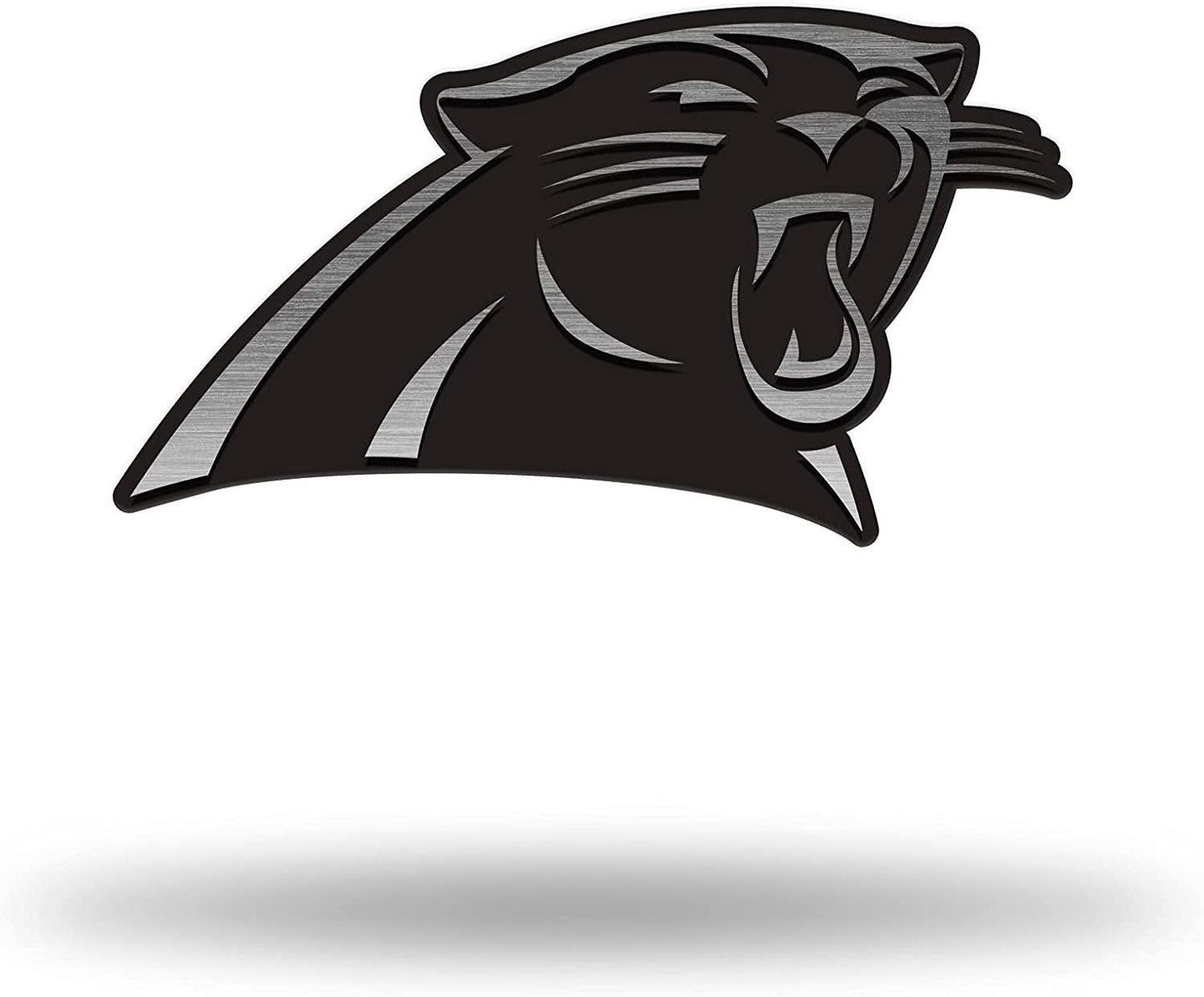 Carolina Panthers Solid Metal Auto Emblem Antique Nickel Design