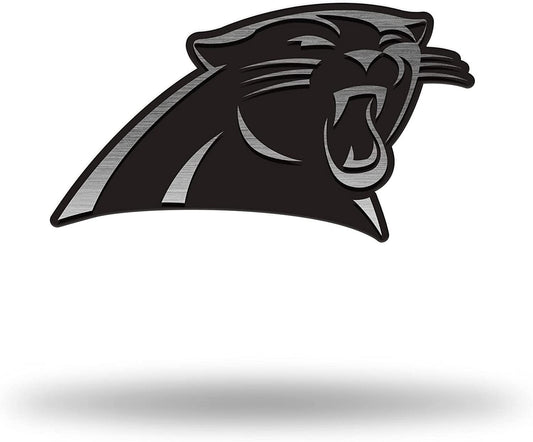Carolina Panthers Solid Metal Auto Emblem Antique Nickel Design