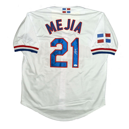 Francisco Mejia Autographed WBC Dominican Republic Jersey JSA COA Tampa Bay Rays