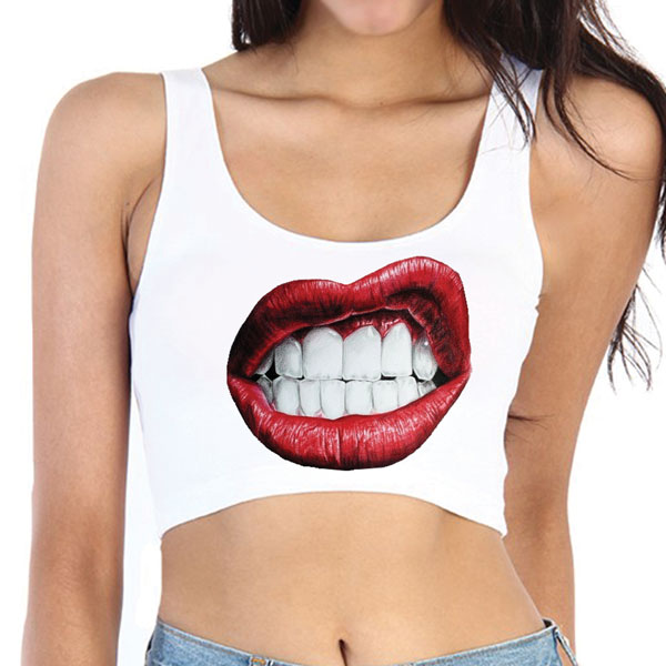 Bite Me Crop Tank Top