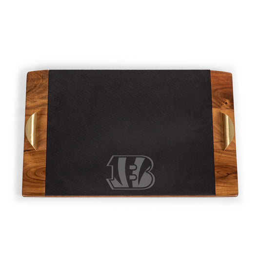 Cincinnati Bengals - Covina Acacia and Slate Serving Tray