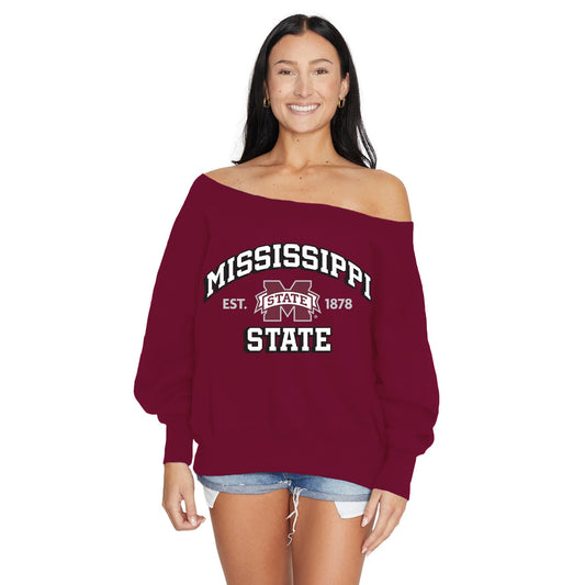 Mississippi State Off the Shoulder Sweatshirt
