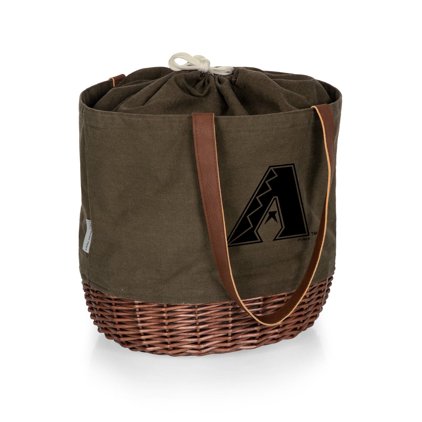 Arizona Diamondbacks - Coronado Canvas and Willow Basket Tote