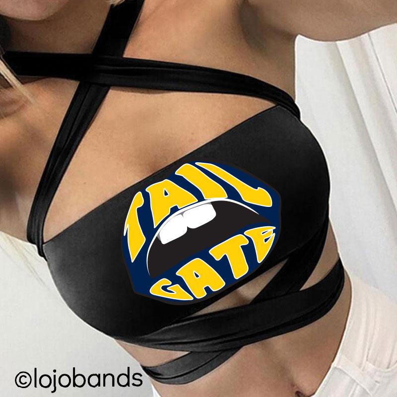 Navy & Yellow Tailgate Black Multi Way Bandeau