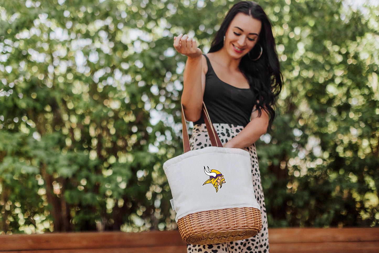 Minnesota Vikings - Pico Willow and Canvas Lunch Basket