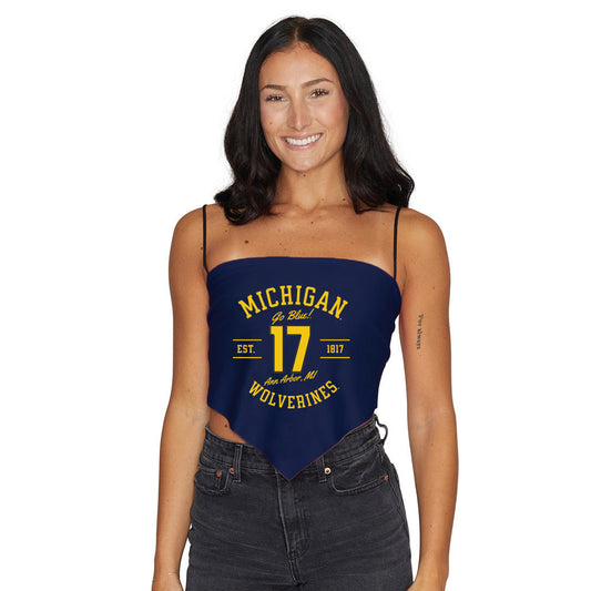 University of Michigan Strap Bandana Top