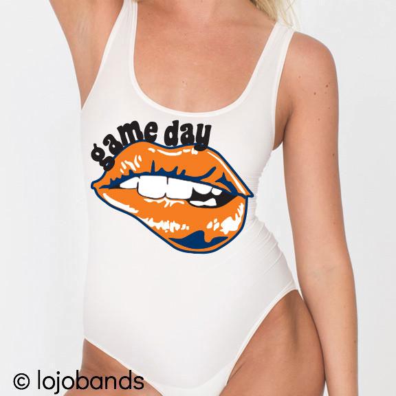 Navy & Orange Game Day Bodysuit