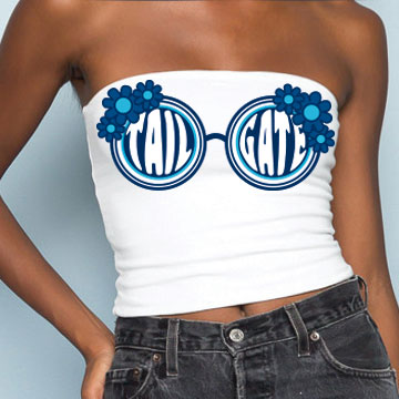 Navy & Light Blue Sunglasses Tube Top