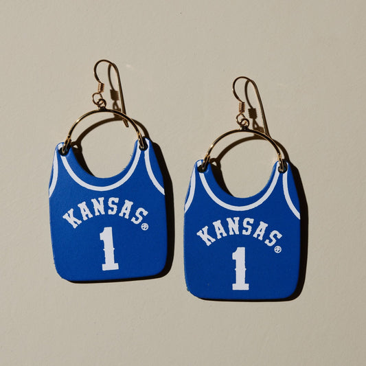 Nickel & Suede x Cherry - KU #1 Jersey Earrings