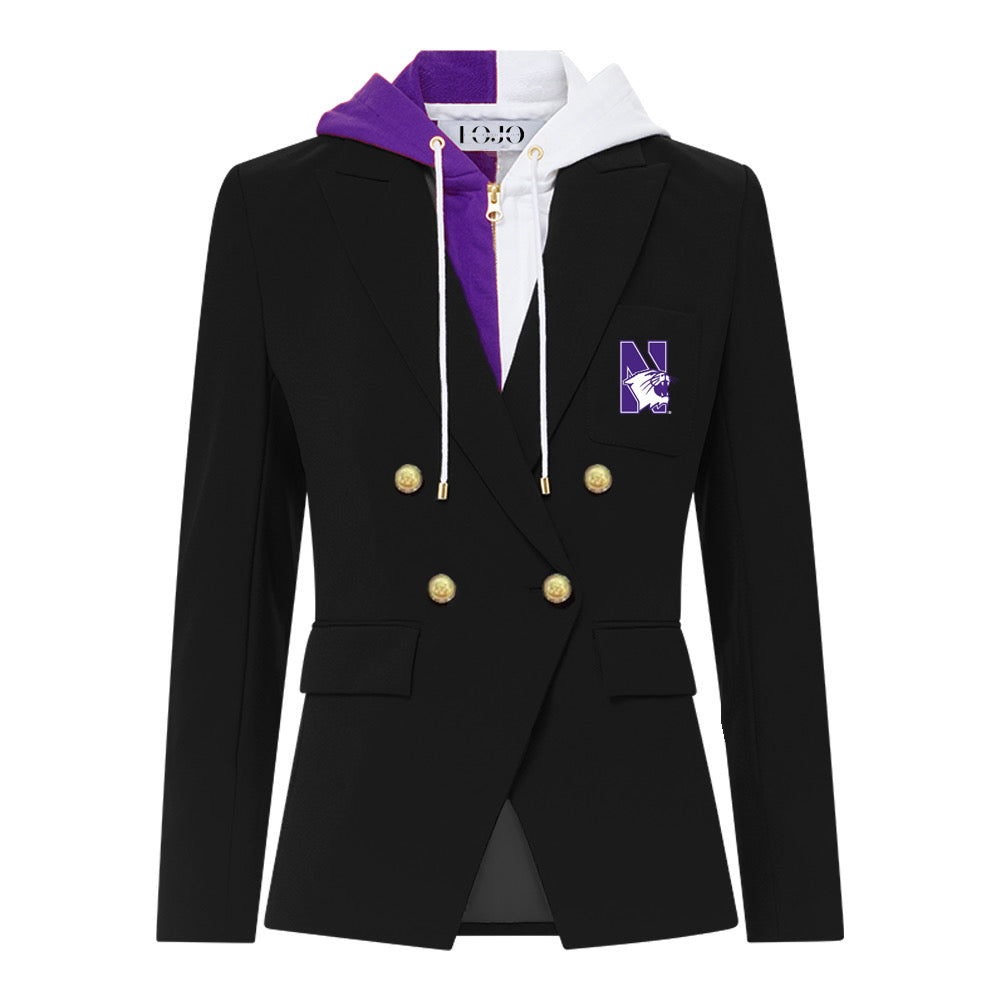 Northwestern Wildcats Hooded Blazer Jacket