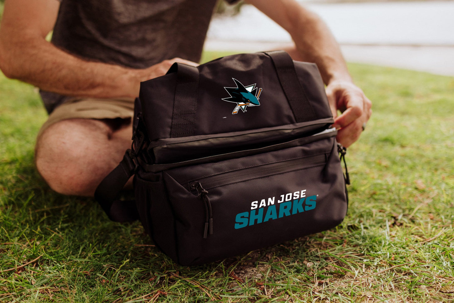 San Jose Sharks - Tarana Recycled Lunch Bag Cooler with Utensils