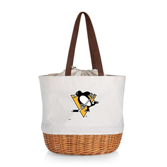 Pittsburgh Penguins - Coronado Canvas and Willow Basket Tote