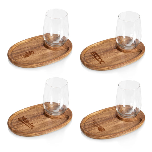 Chicago White Sox - Wine Appetizer Plate Set Of 4