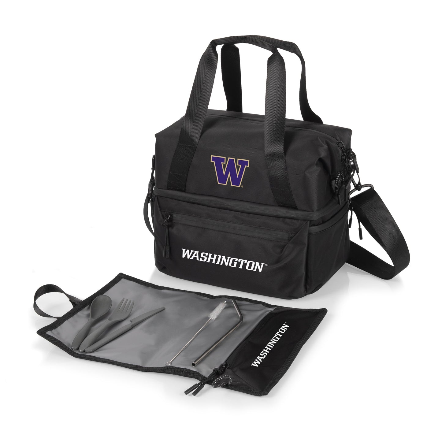 Washington Huskies - Tarana Recycled Lunch Bag Cooler with Utensils