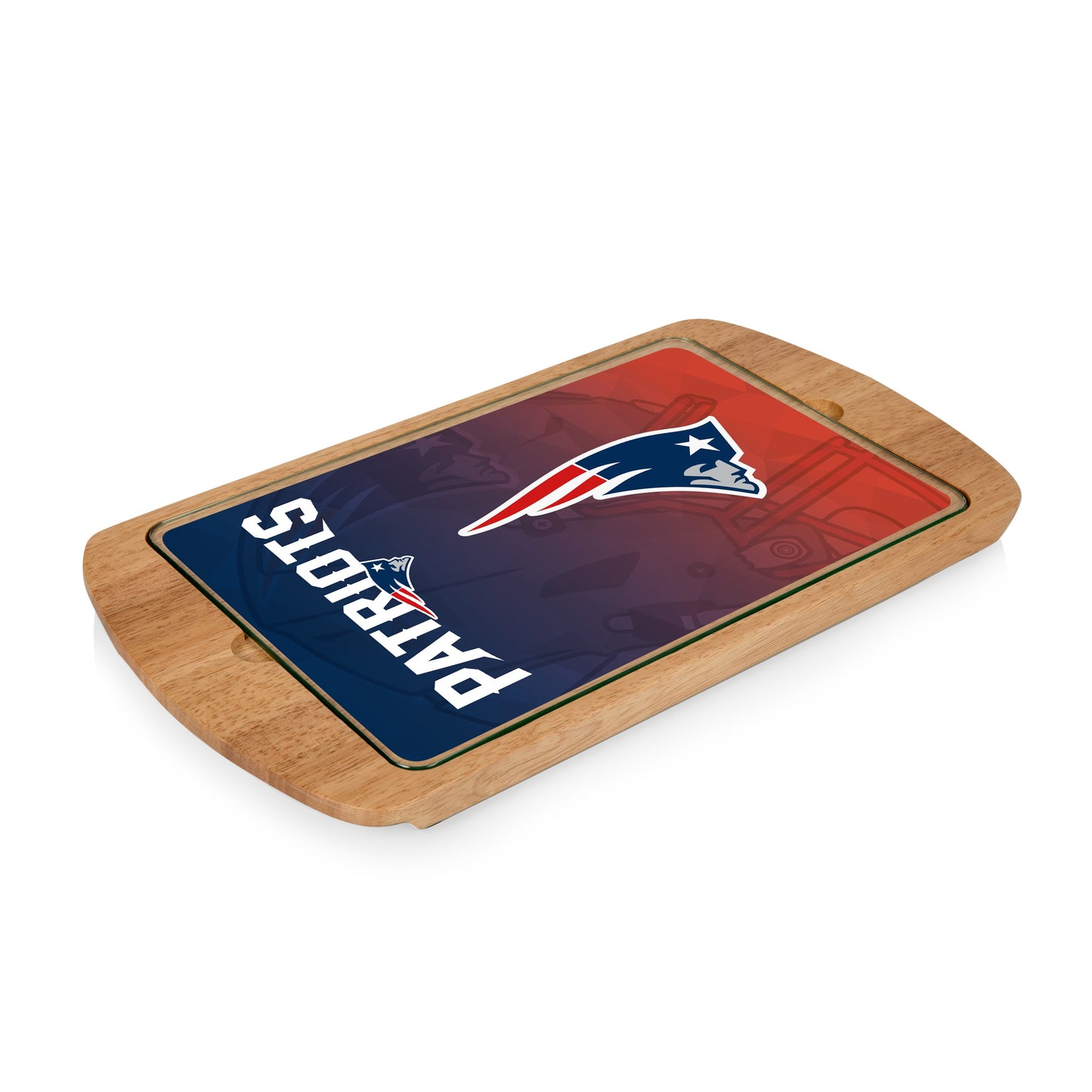 New England Patriots - Billboard Glass Top Serving Tray