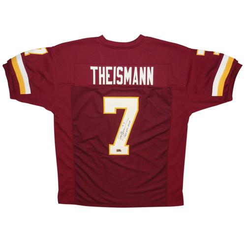 Joe Theismann Autographed Washington (Red #7) Custom Jersey w/ "SB XVII Champs"