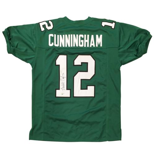 Randall Cunningham Autographed Philadelphia Eagles (Green #12) Custom Jersey