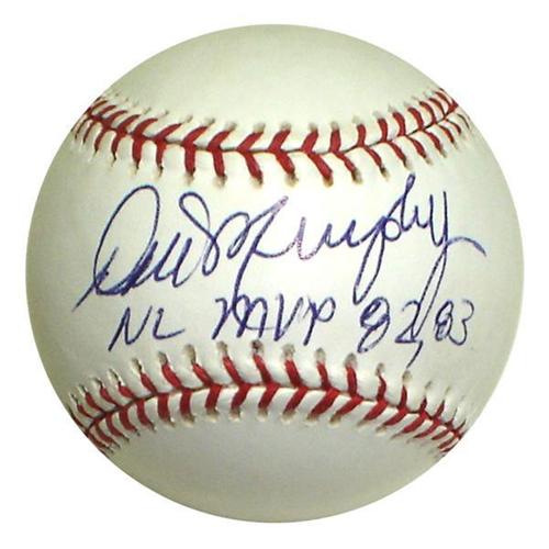 Dale Murphy Autographed MLB Baseball w/ "NL MVP 82, 83" - JSA